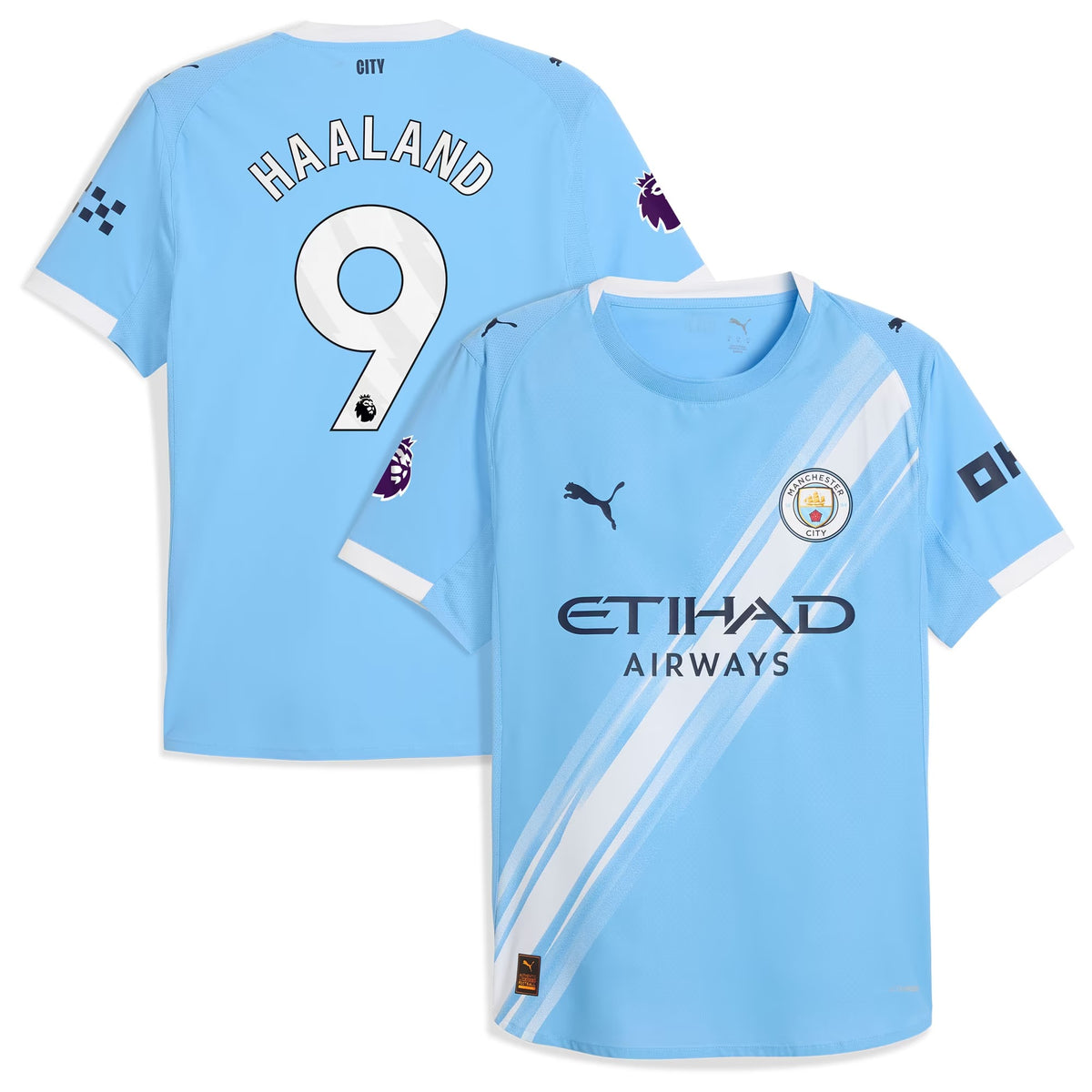 Erling Haaland Manchester City 2025/26  Player Jersey - Sky Blue