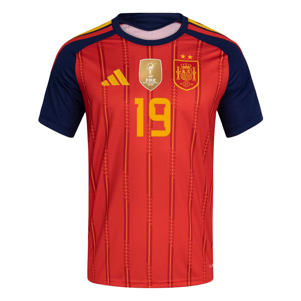Lamine Yamal Spain National Team 2026 FIFA World Cup Champions Jersey - Red