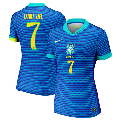 Vini Jr. Brazil National Team Women's 2024 Away Jersey - Blue