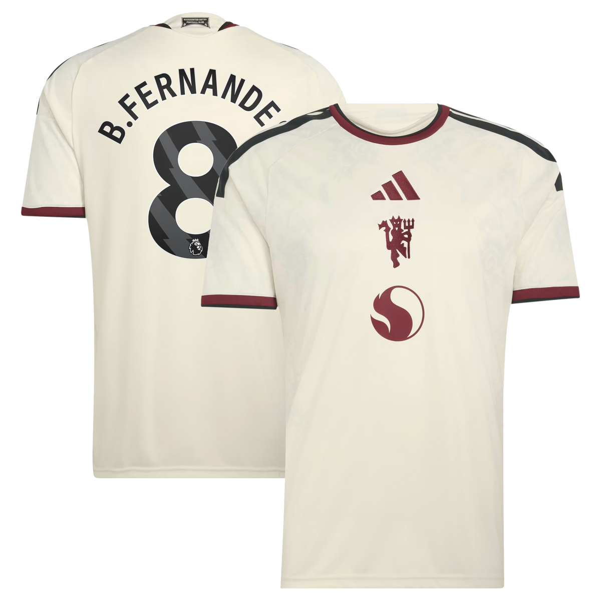 Bruno Fernandes Manchester United 2026/27 Third Jersey - Cream