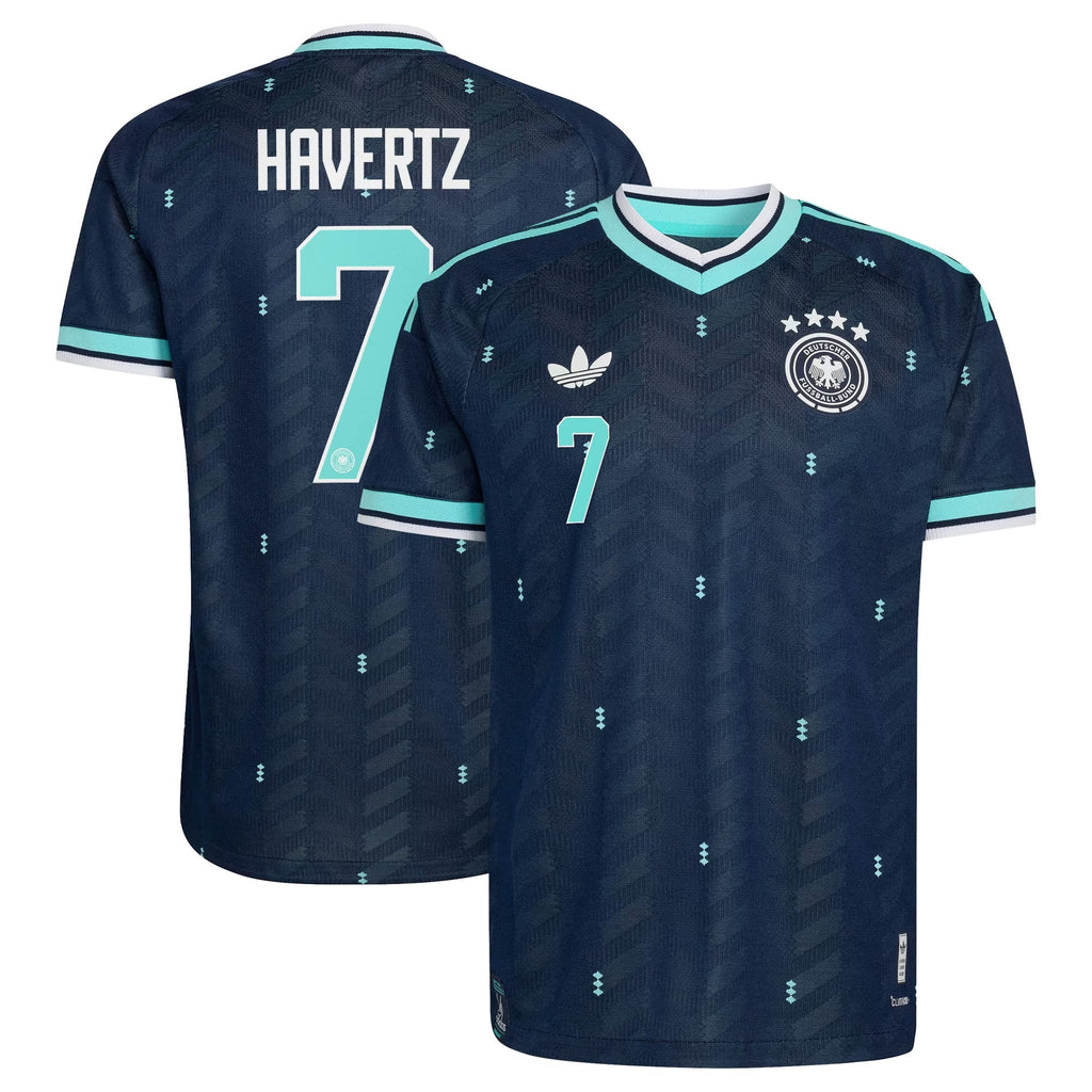 Kai Havertz Germany National Team  2026 Away On-Field  Jersey - Navy
