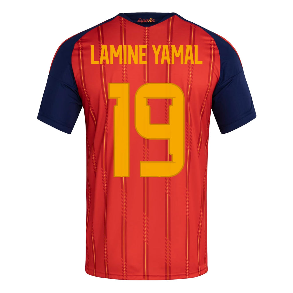 Lamine Yamal Spain National Team 2026 FIFA World Cup Champions Jersey - Red