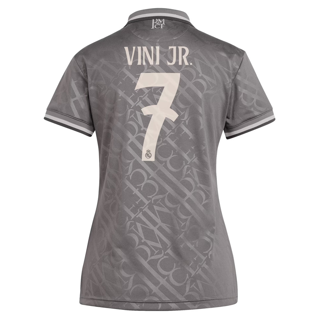 Vini Jr. Real Madrid Originals Women's 2024/25 Third  Player Jersey - Charcoal