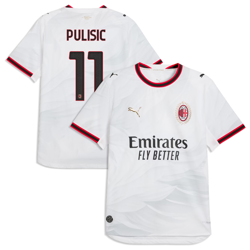 Christian Pulisic AC Milan 2026/27 Away On-Field Jersey - White