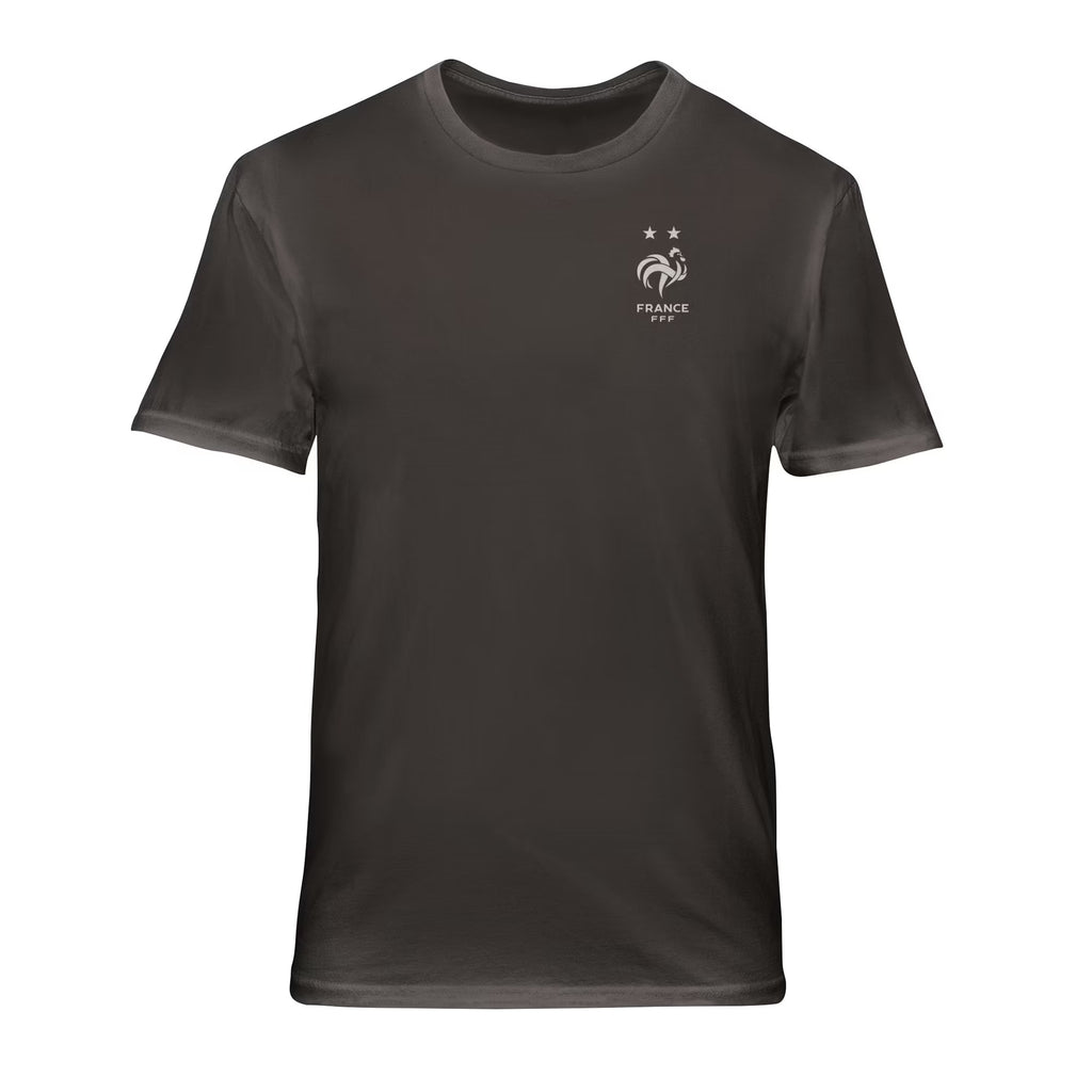 France National Team Wordmark Cotton T-Shirt - Gray