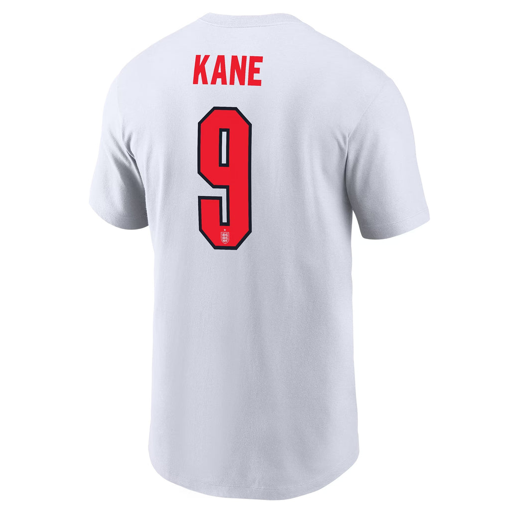 Harry Kane England National Team Name & Number T-Shirt - White