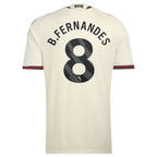 Bruno Fernandes Manchester United 2026/27 Third Jersey - Cream
