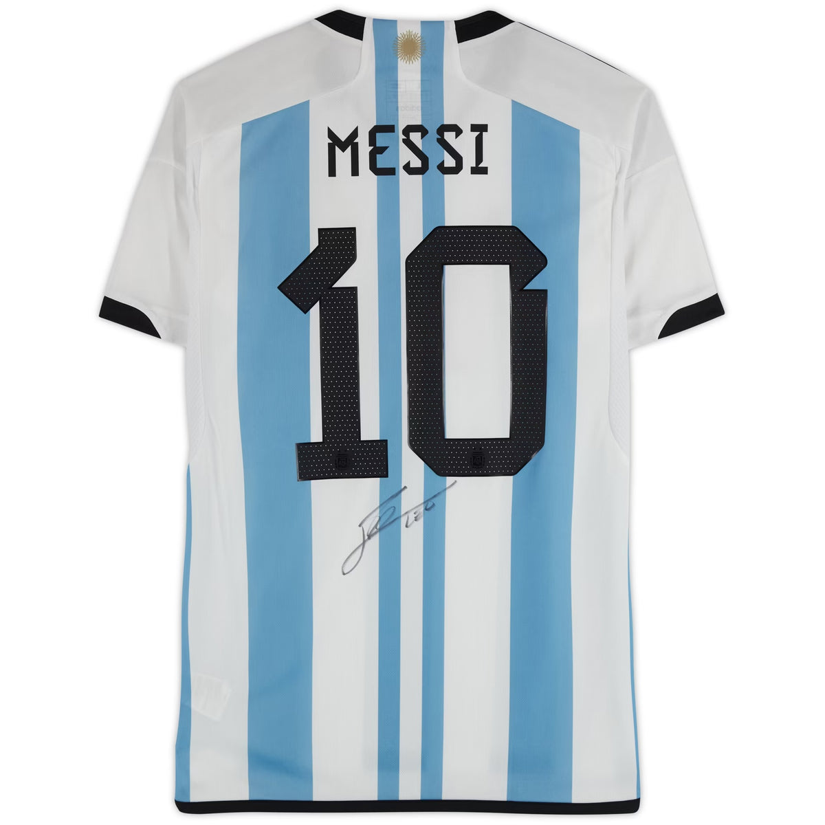 Lionel Messi Argentina National Team Autographed 2022-23 Home Jersey