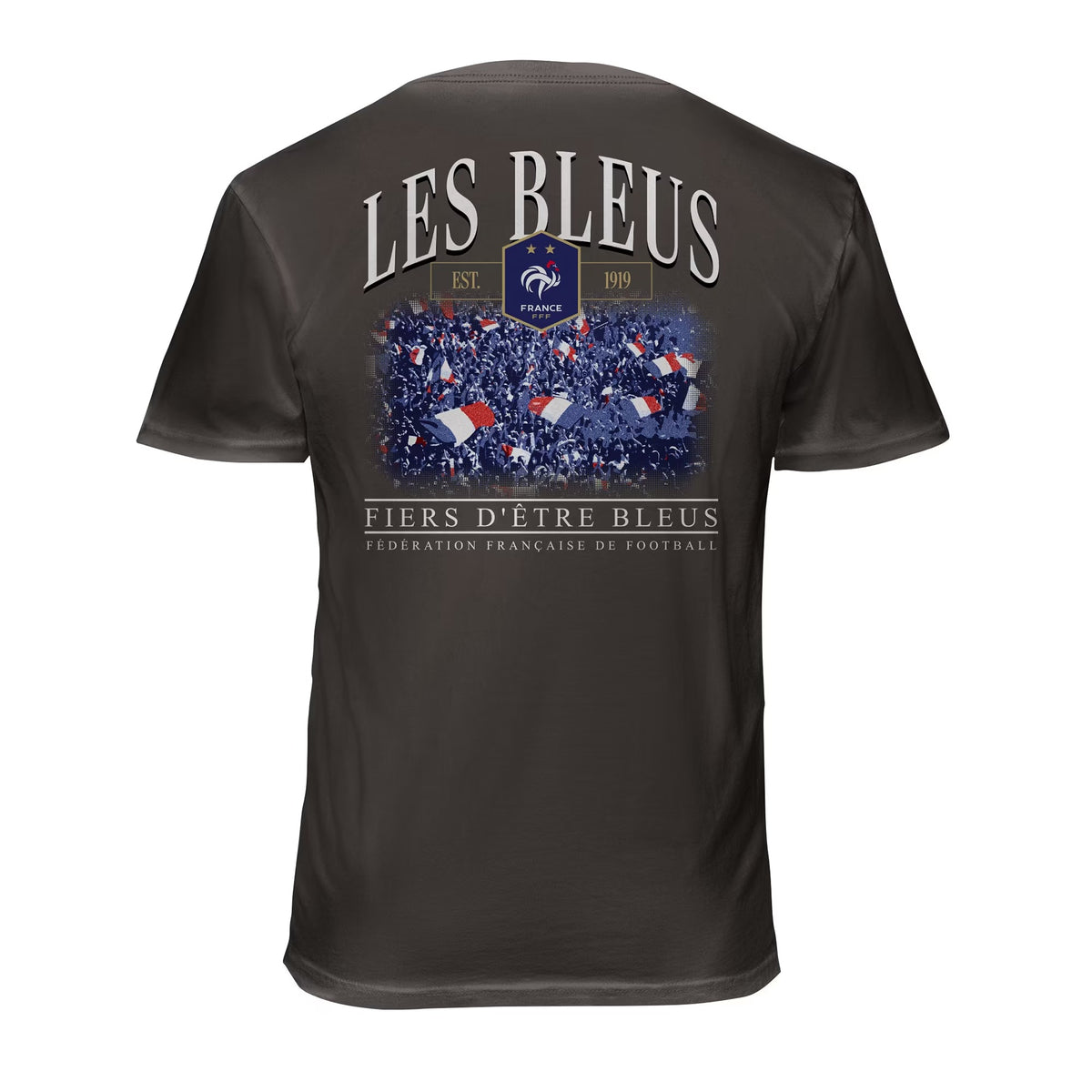 France National Team Wordmark Cotton T-Shirt - Gray