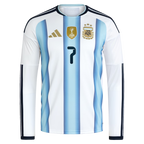 Rodrigo De Paul Argentina National Team2026 Home  Sleeve Jersey - White