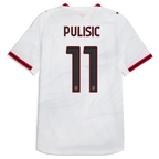 Christian Pulisic AC Milan 2026/27 Away On-Field Jersey - White