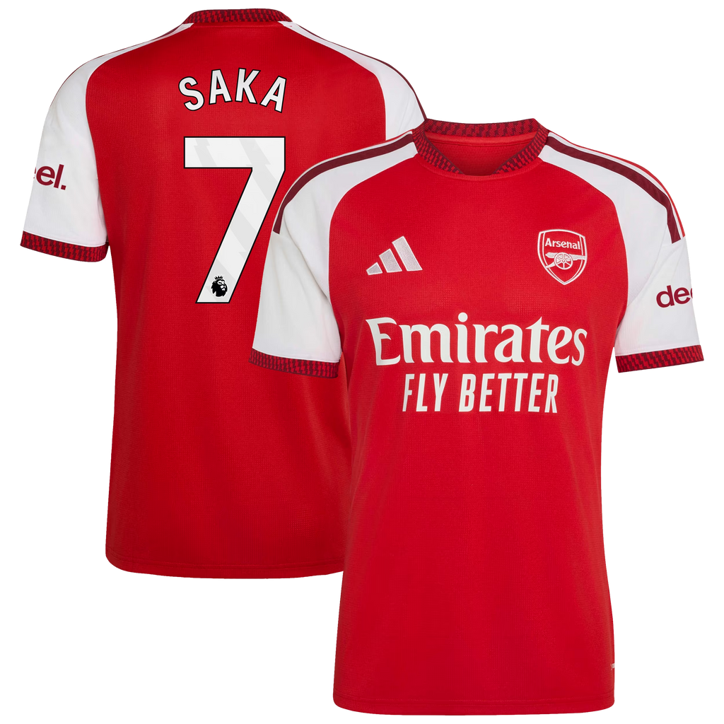 Bukayo Saka Arsenal 2026/27 Home Jersey - Red