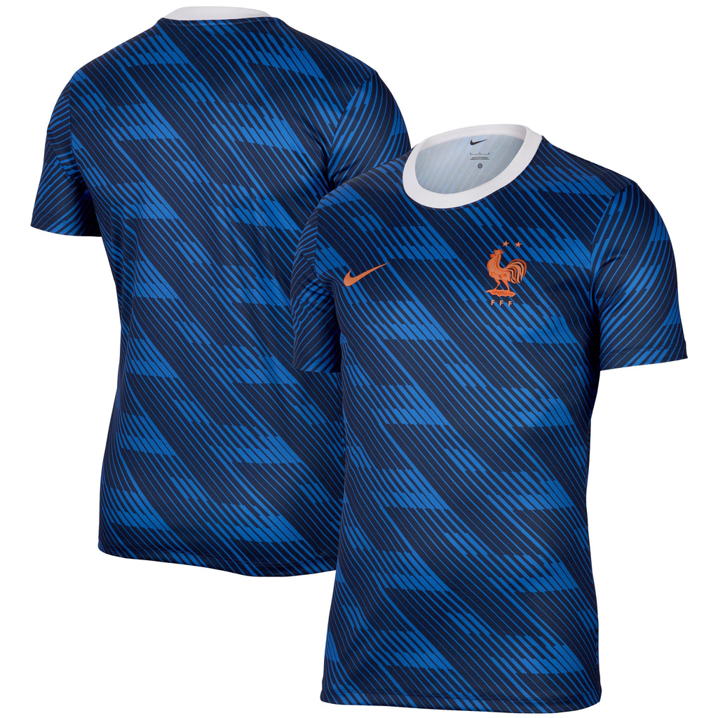 France National Team Home Sublimated Dri-FIT Top - Blue
