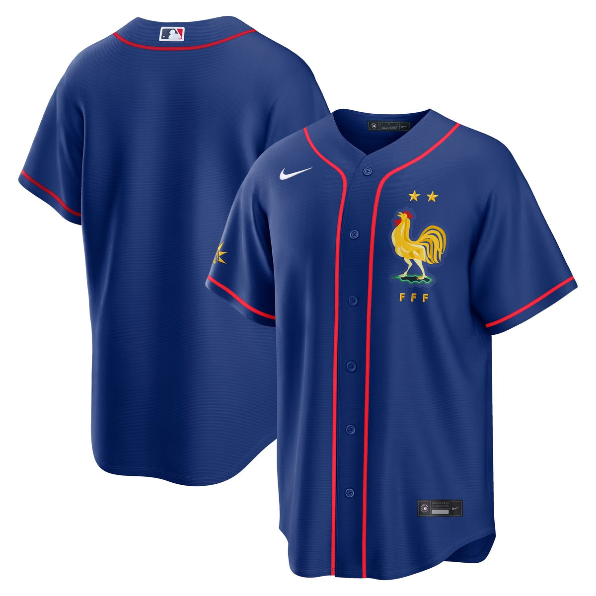 France National Team x MLB Stadium Jersey - Blue