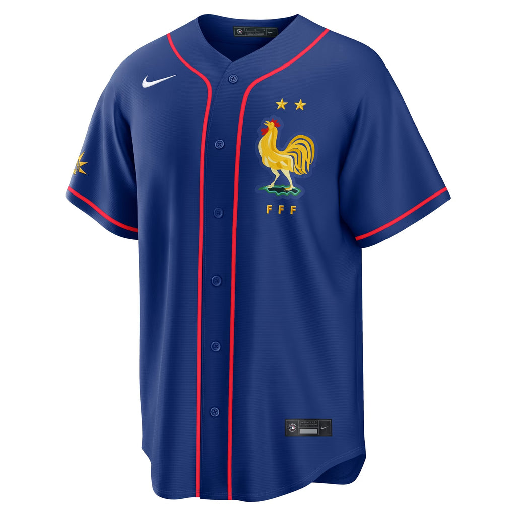 France National Team x MLB Stadium Jersey - Blue