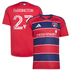 Logan Farrington FC Dallas 2026 DNA Kit Jersey – Red