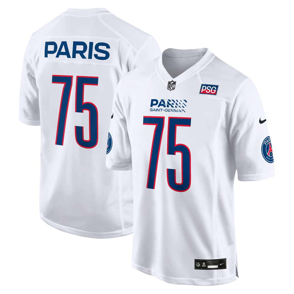 Paris Saint-Germain 2025 Soccer x NFL Game Jersey - White