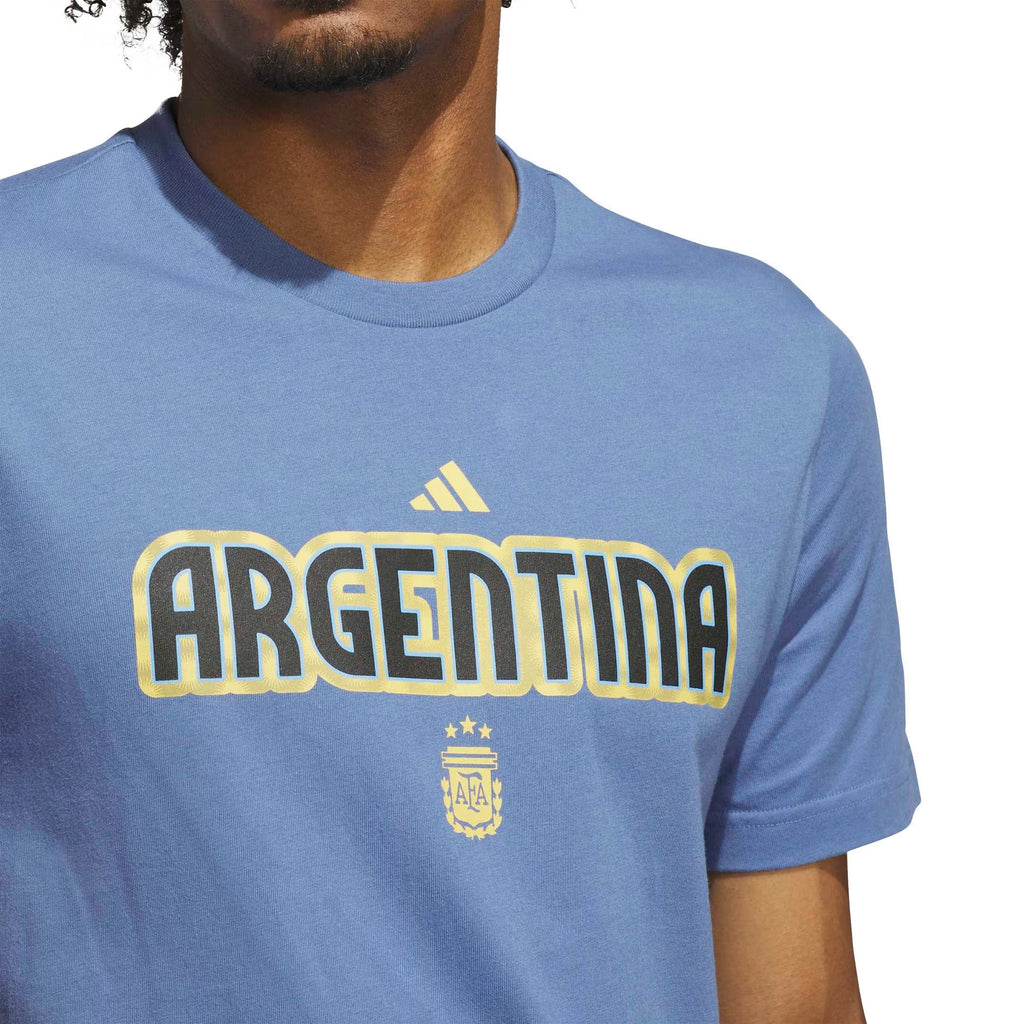 Argentina National Team Jersey Hook T-Shirt - Blue