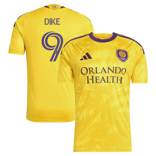 Daryl Dike Orlando City SC  2026 Sunken Treasure Kit Secondary Jersey - Yellow