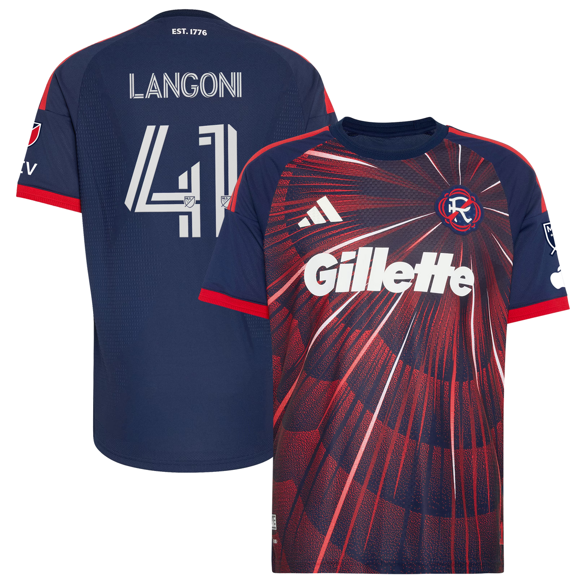 Luca Langoni New England Revolution 2026 Independence Day On-Field Jersey - Blue