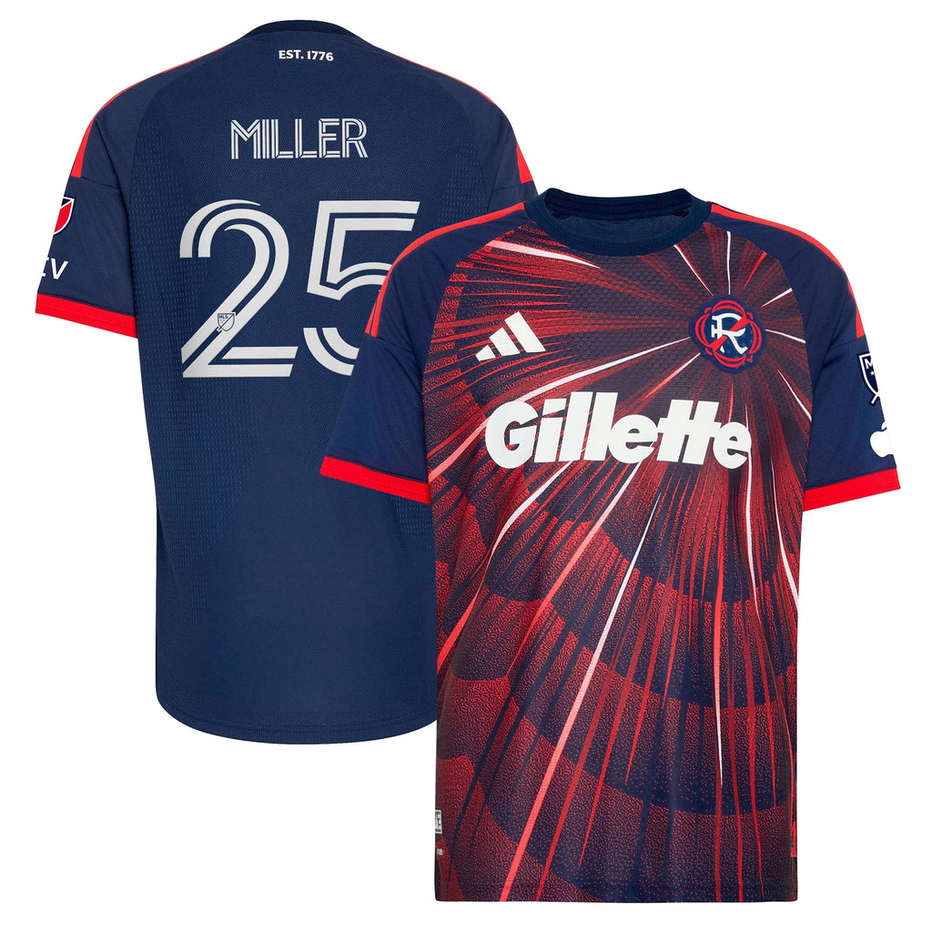 Peyton Miller New England Revolution 2026 Independence Day On-Field Patch Jersey - Blue
