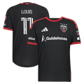 Louis Munteanu D.C. United 2026 Black-and-Red Kit On-Field Patch Jersey - Black
