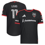 Louis Munteanu D.C. United 2026 Black-and-Red Kit On-Field Patch Jersey - Black