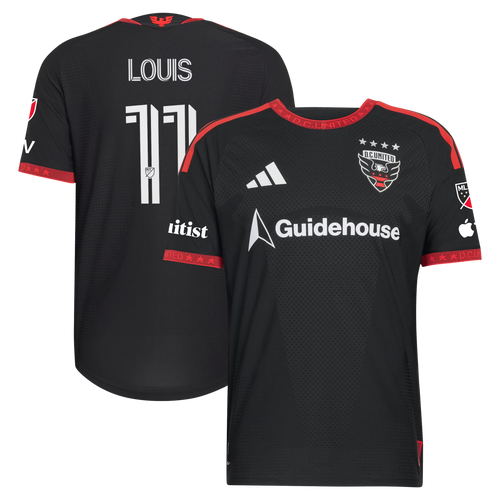Louis Munteanu D.C. United 2026 Black-and-Red Kit On-Field Patch Jersey - Black