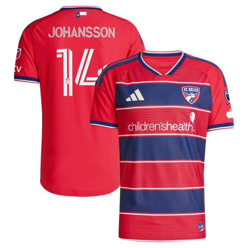 Herman Johansson FC Dallas 2026 DNA Kit On-Field Patch Jersey - Red
