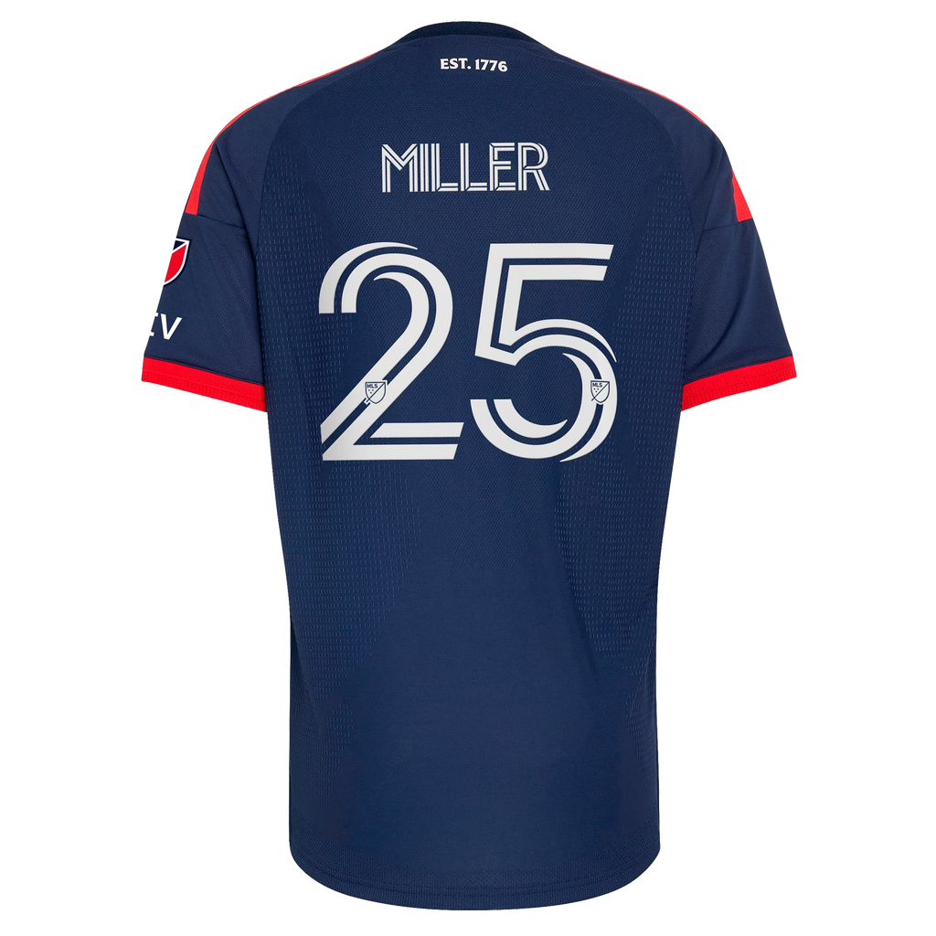 Peyton Miller New England Revolution 2026 Independence Day On-Field Patch Jersey - Blue