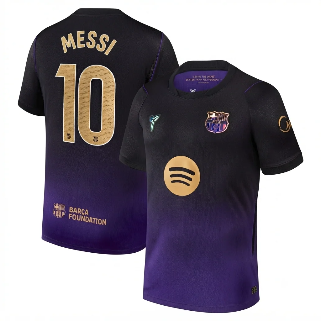 Lionel Messi 10 Barcelona 2026/27 Away Stadium Jersey - Purple