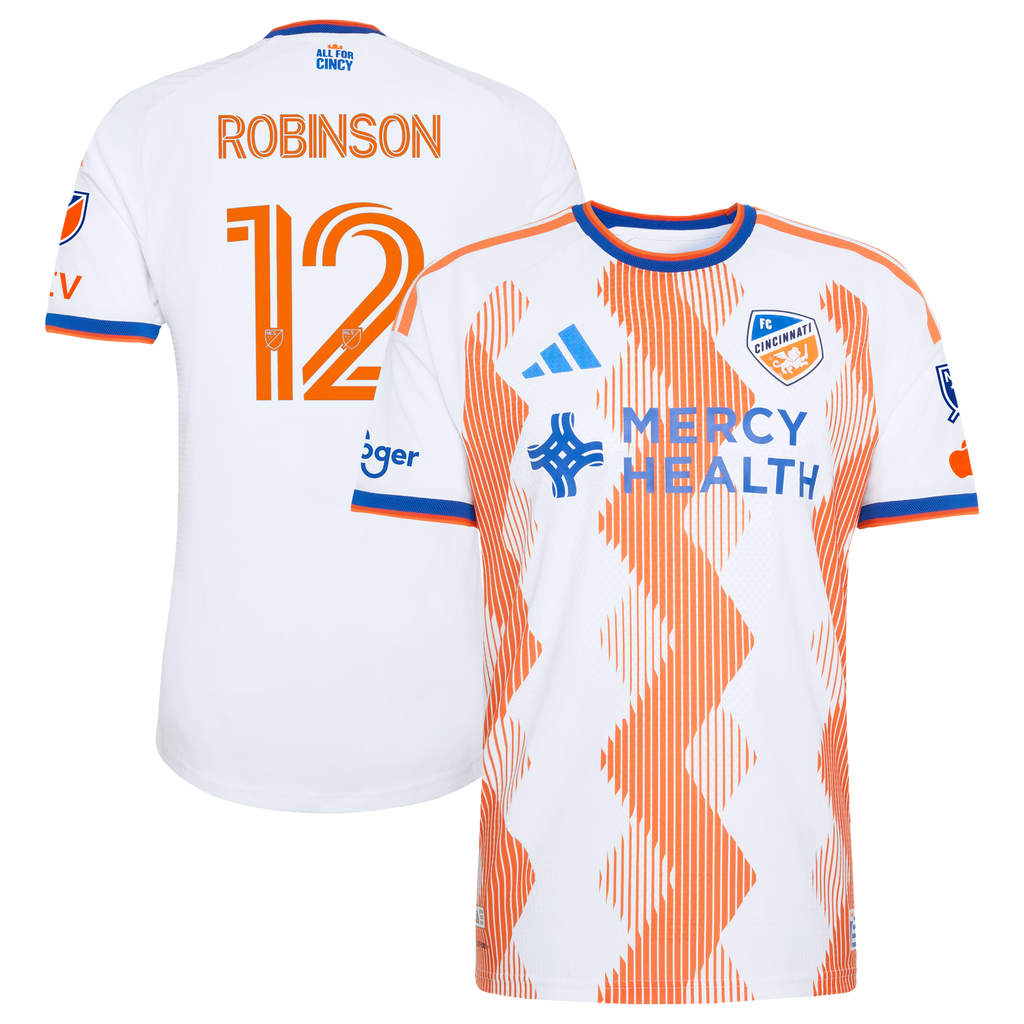 Miles Robinson FC Cincinnati 2026 The Seven Hills Kit On-Field Patch Jersey - White