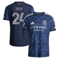 Tayvon Gray New York City FC 2026 The All Nations Kit On-Field Patch Jersey - Blue
