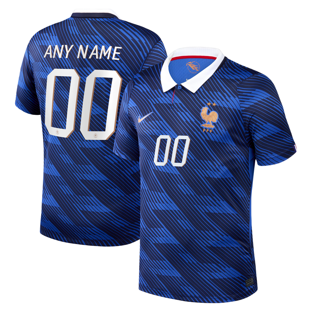 France National Team 2026 Home Stadium Custom Jersey - Blue