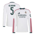 Jude Bellingham Real Madrid 2026/27 Home Long Sleeve Jersey - White