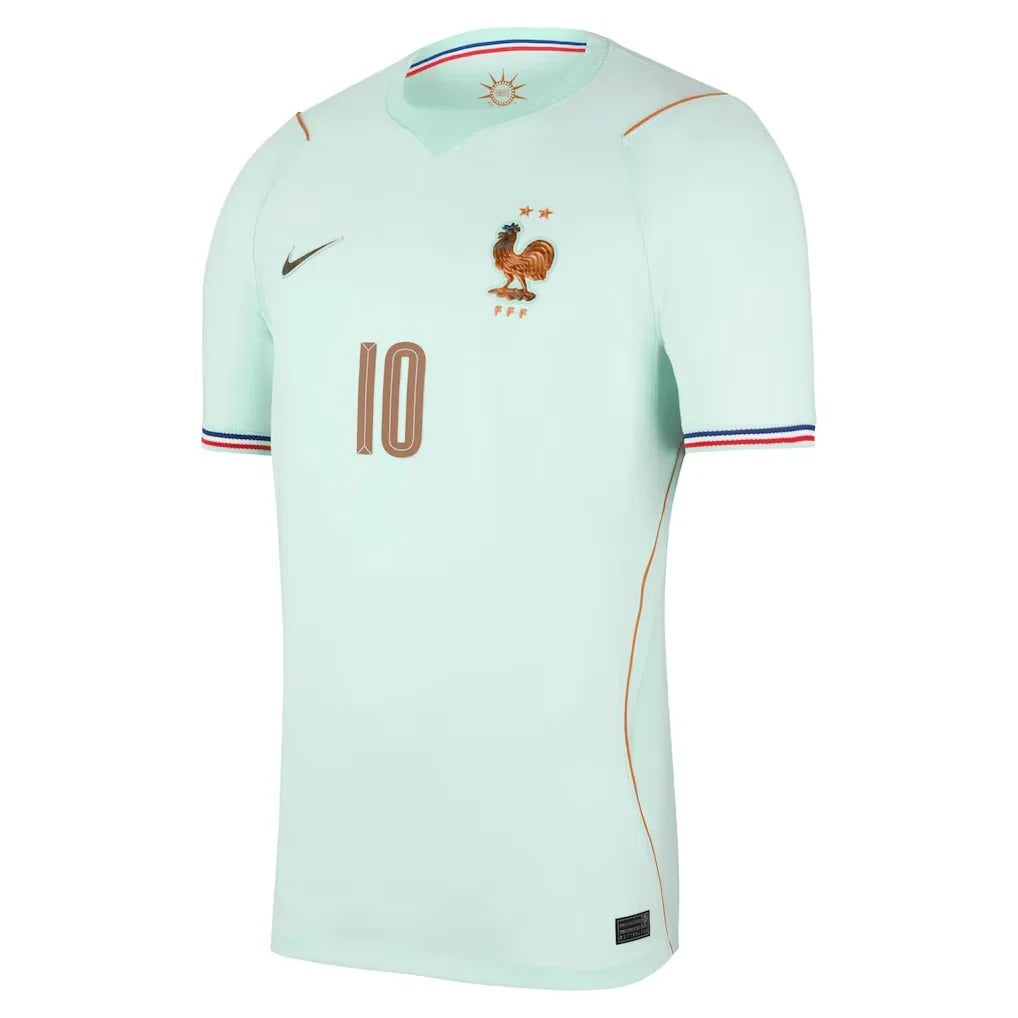 Kylian Mbappé France National Team 2026 Away Stadium Jersey - Green