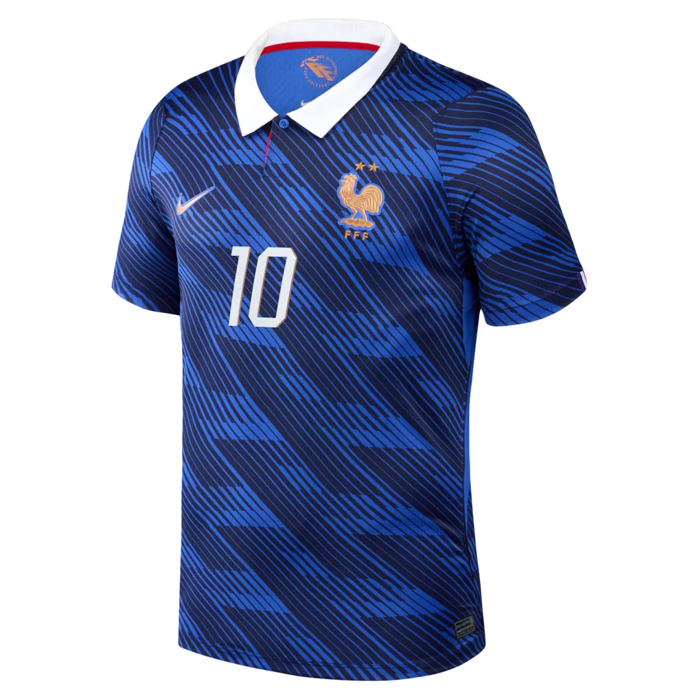Kylian Mbappé France National Team 2026 Home Stadium  Jersey - Blue