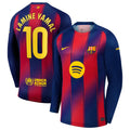 Lamine Yamal Barcelona 2025/26 Long Sleeve Player Jersey - Blue