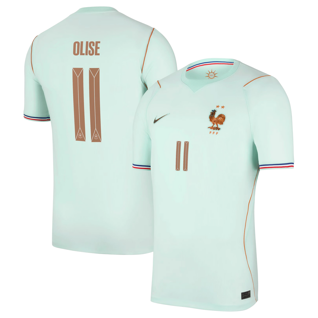 Michael Olise France National Team 2026 Away Stadium Jersey - Green