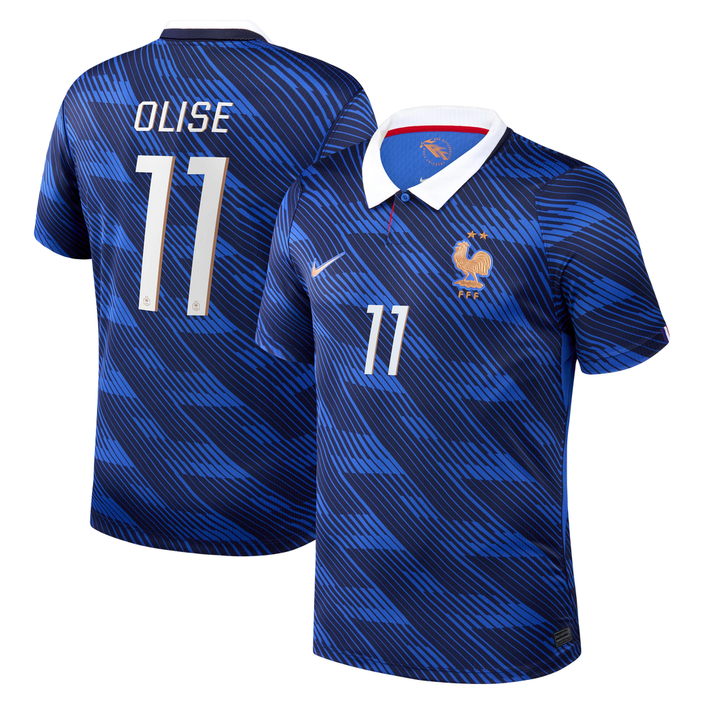 Michael Olise France National Team 2026 Home Stadium Jersey - Blue