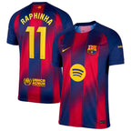 Raphinha Barcelona 2025/26 Home Jersey - Navy