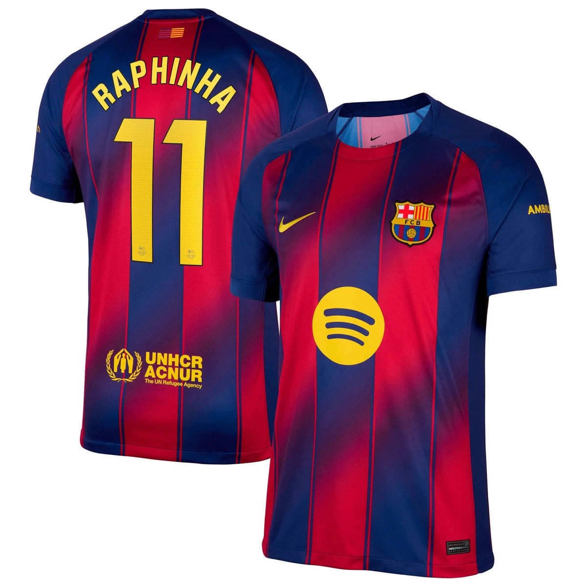 Raphinha Barcelona 2025/26 Home Jersey - Navy