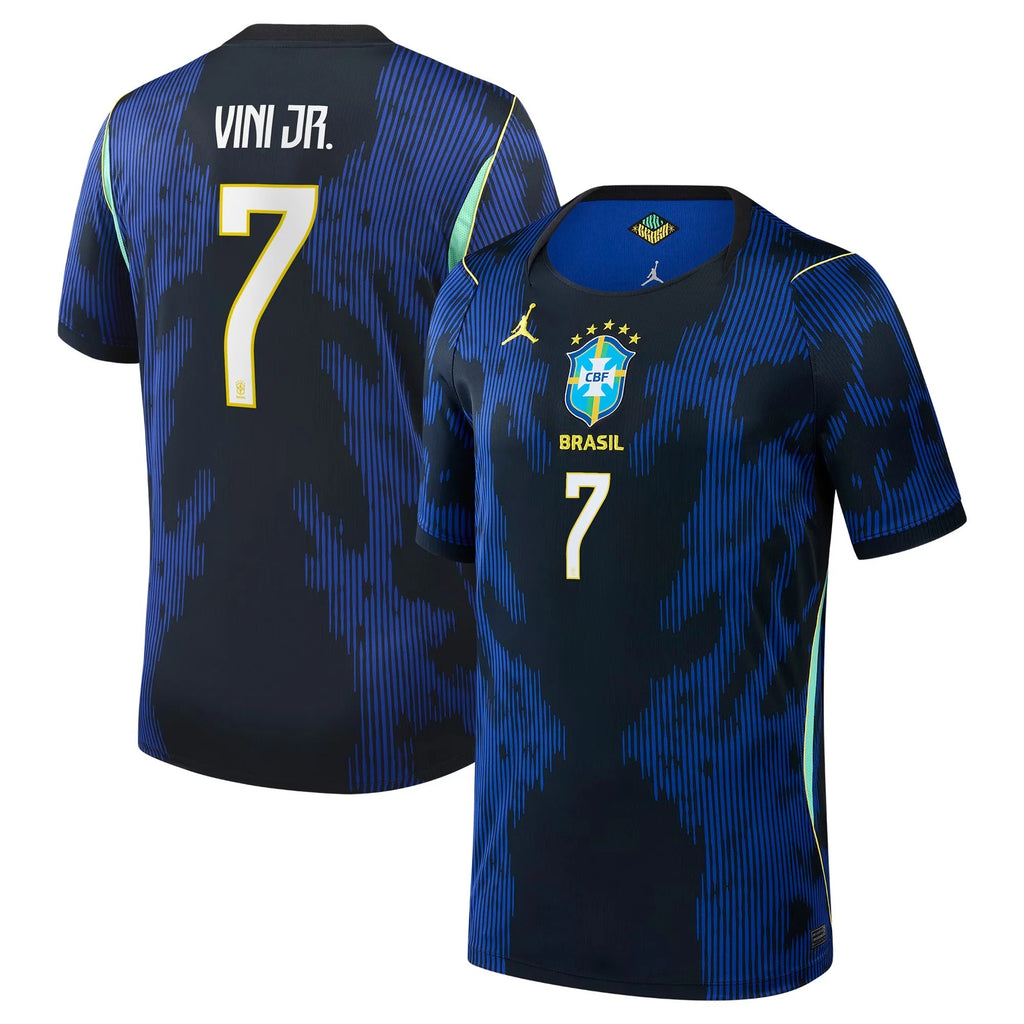 Vinicius Junior Brazil National Team 2026 Away Stadium Jersey - Blue