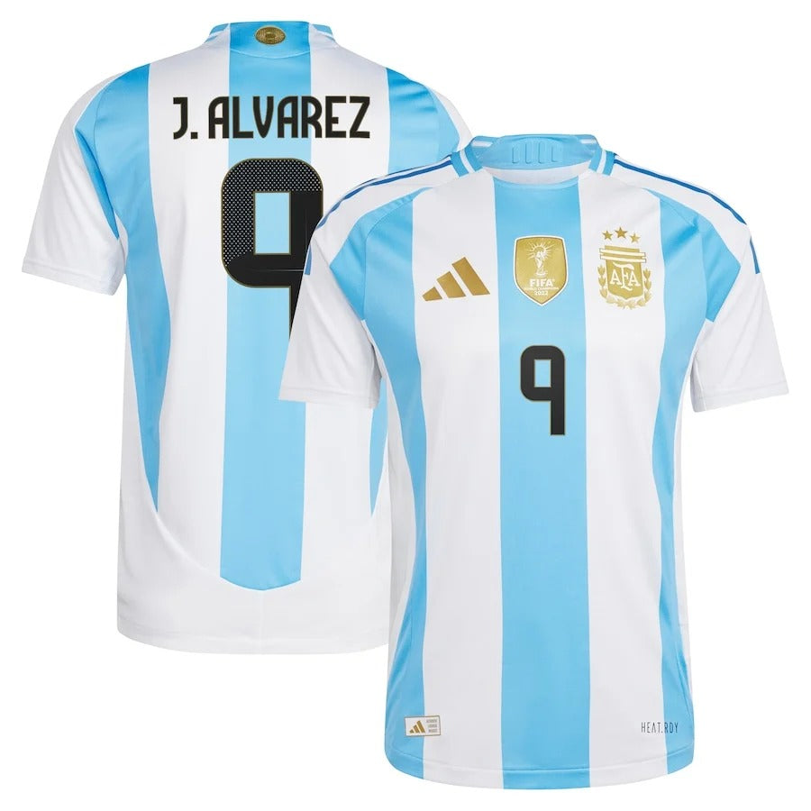 Julián Álvarez Argentina National Team 2024 Home Jersey - White