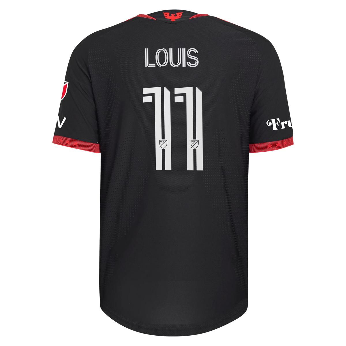 Louis Munteanu D.C. United 2026 Black-and-Red Kit On-Field Patch Jersey - Black
