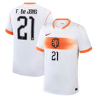 Frenkie de Jong Netherlands National Team 2026 Away Stadium Jersey - White
