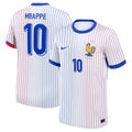 Kylian Mbappe France National Team 2024 Away Jersey - White