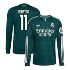 Rodrygo Real Madrid 2026/27 Away Long Sleeve Jersey - Green