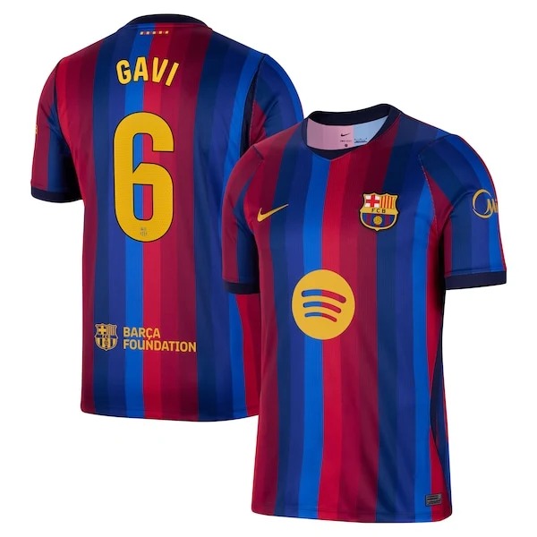 Gavi Barcelona 2026/27 Home Stadium  Jersey Red