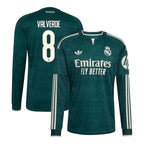Federico Valverde Real Madrid 2026/27 Away Long Sleeve Jersey - Green